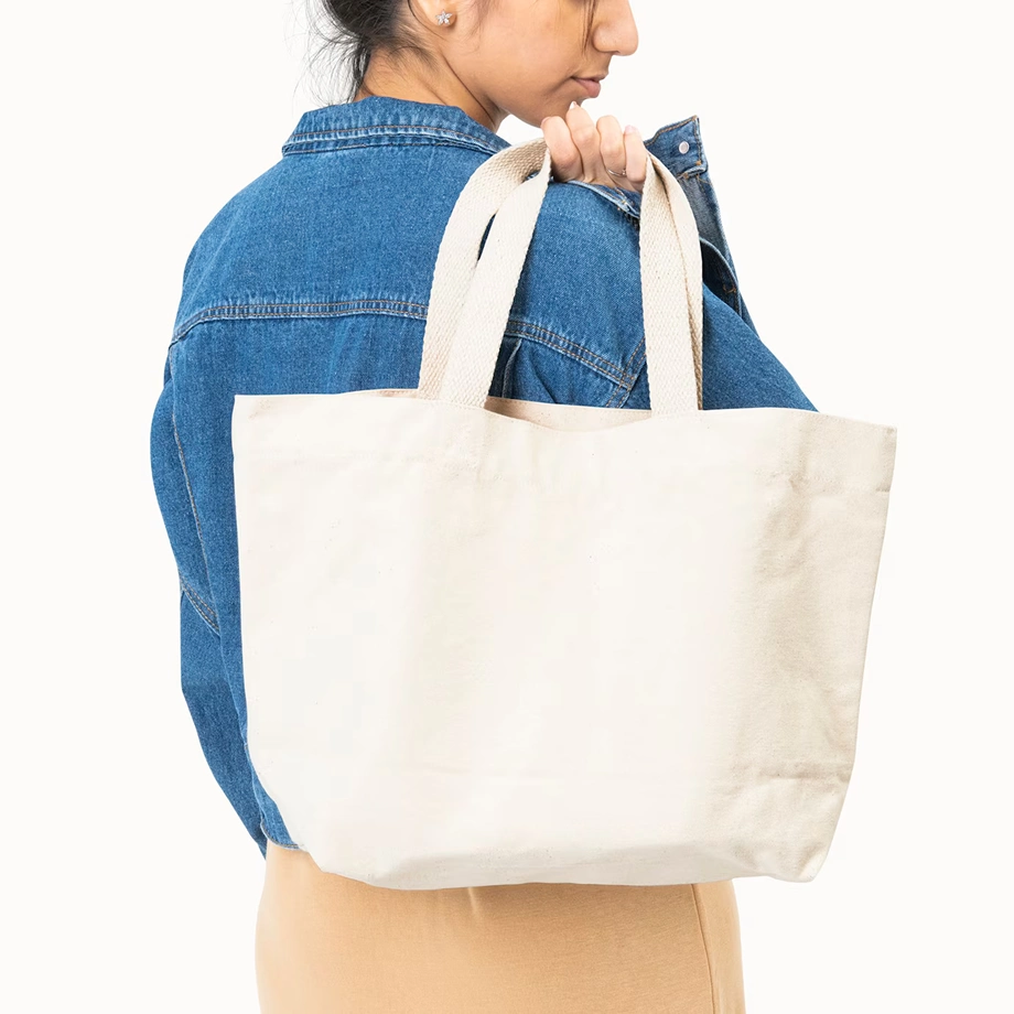 Willow Bloom White Canvas Bag